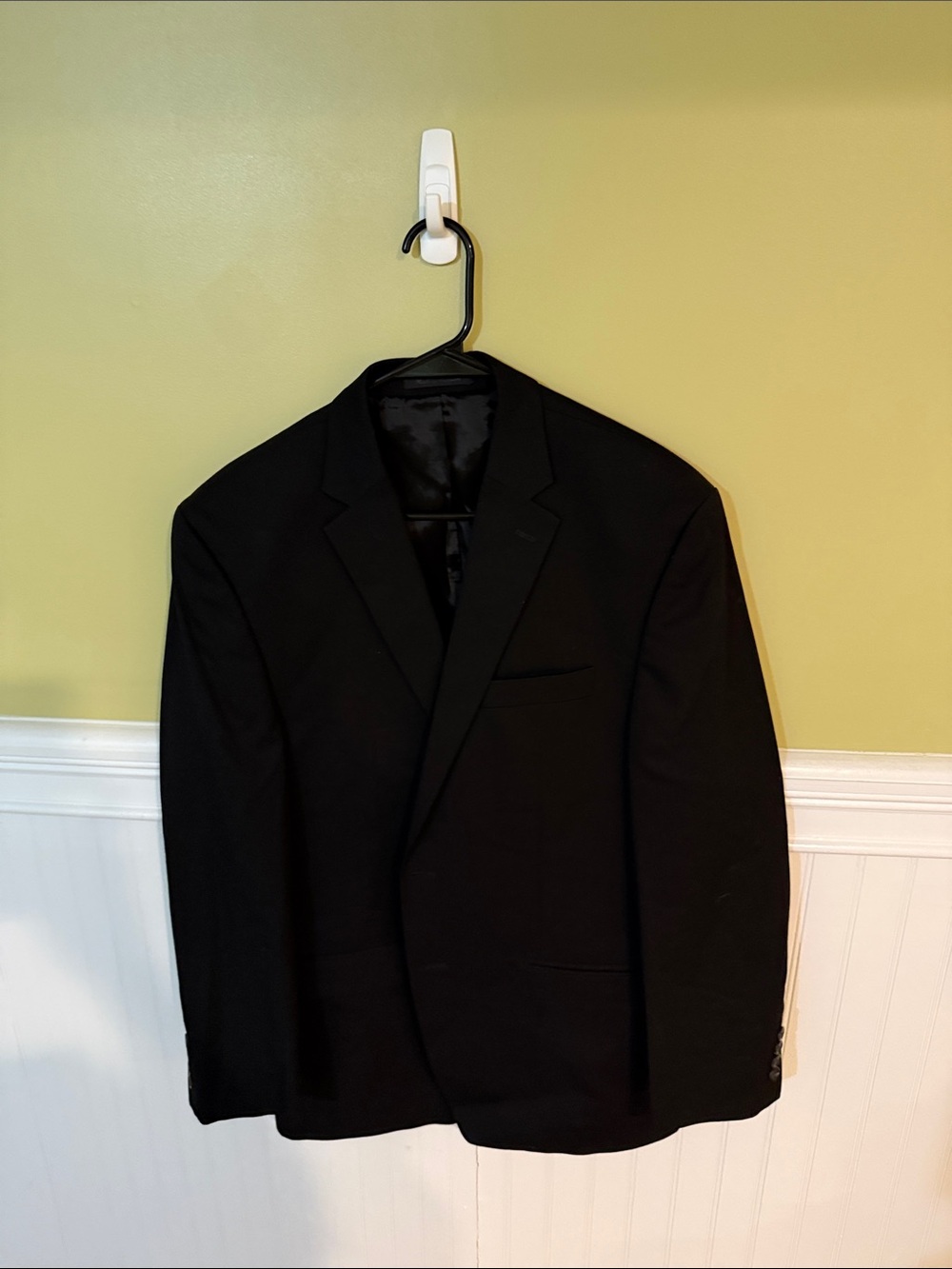Men's Size 42R Chaps Black Classic Single-Breasted Blazer